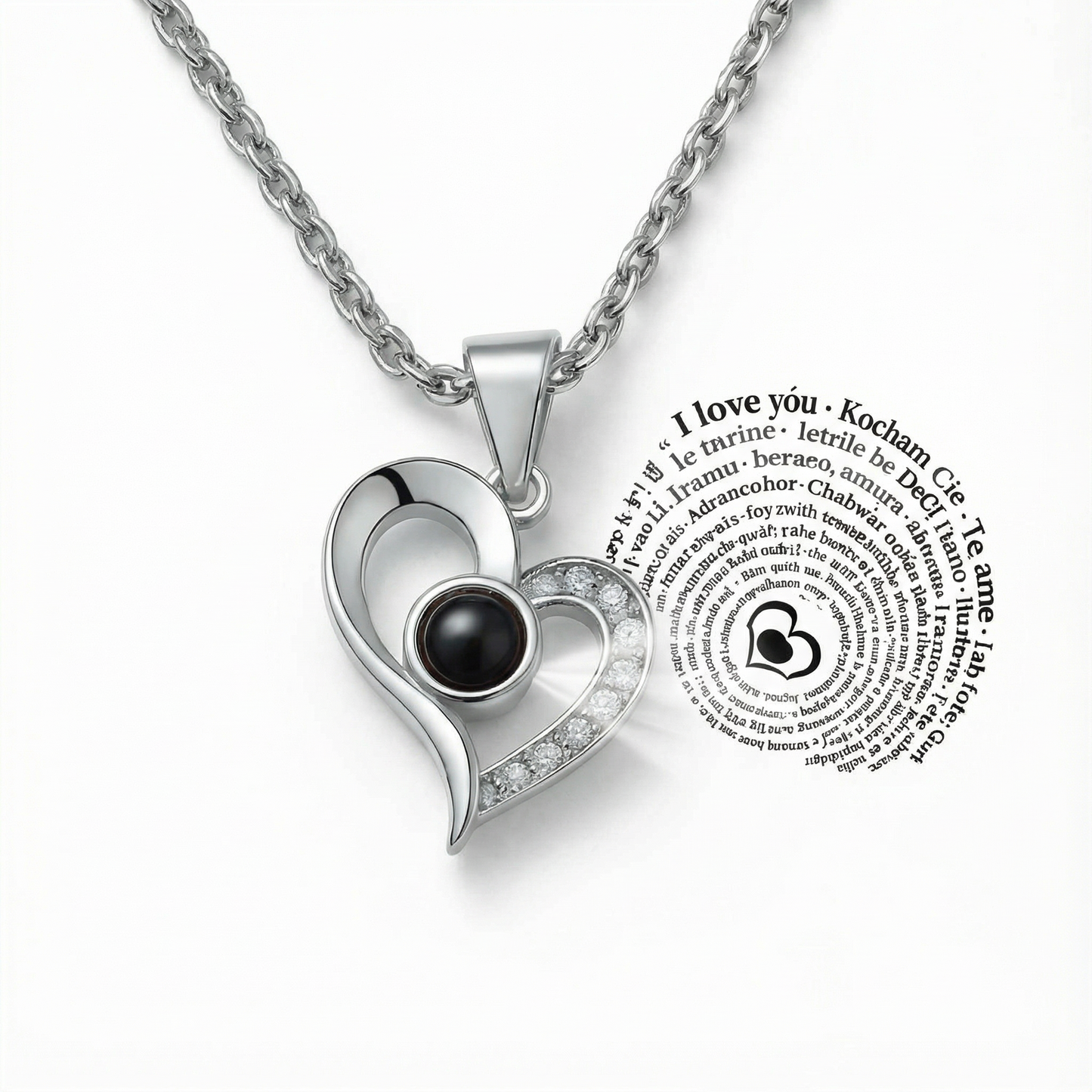 Naszyjnik „Kocham Cię w 100 językach”