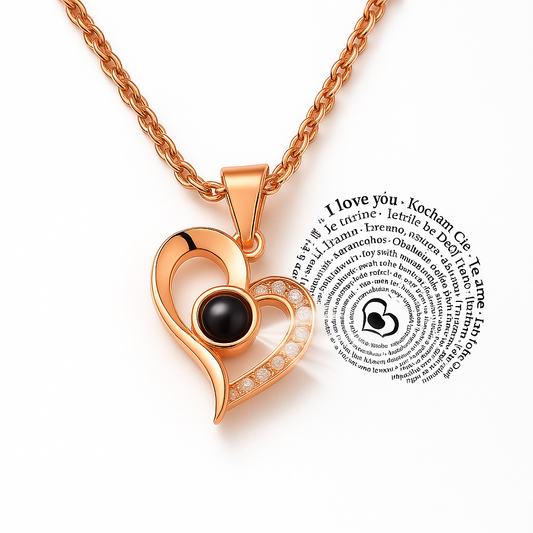 Naszyjnik „Kocham Cię w 100 językach”